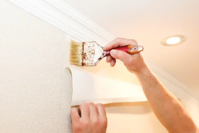 Pose de papier peint à Contigny — revêtements muraux et toiles de verre